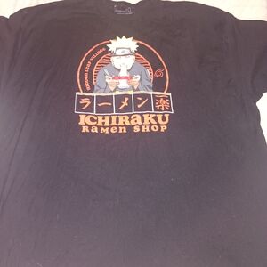 Black Ichiraku Ramen Shop Graphic T-Shirt